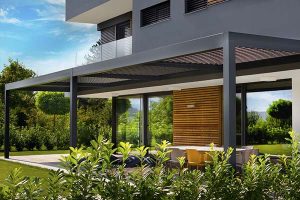 Rolling Roof Pergola